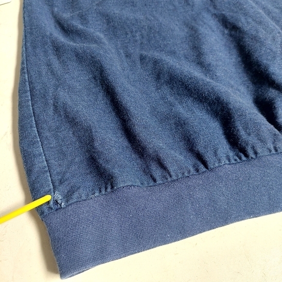 Lida Blue Chambray Top Shirt Southwestern‎ Art Vintage 80s Embelished Size L - Picture 7 of 13